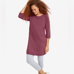 Ellos plus size French terry tunic 3x 30/32 excellent condition